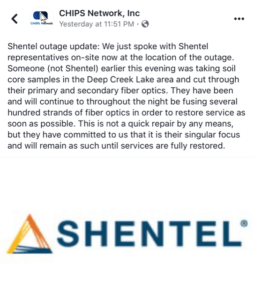 CHIPS Network Shentel Update