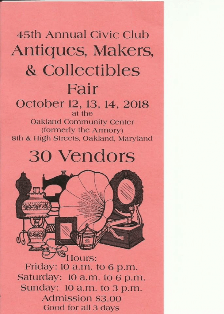 Civic Club Autumn Maker Fair