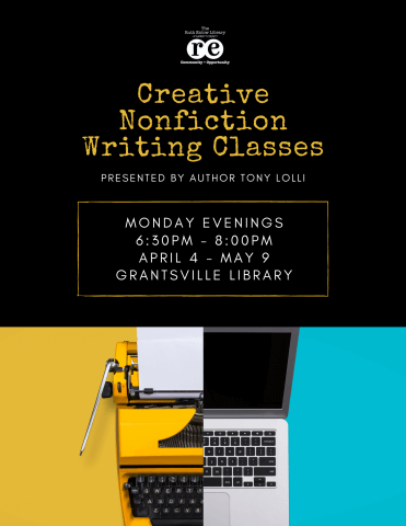 Creative Nonfiction Writing Classes (By Tony Lolli)