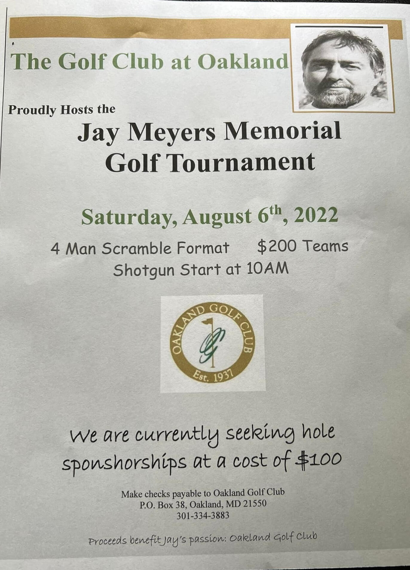 Jay Meyers Memorial Golf Tournament