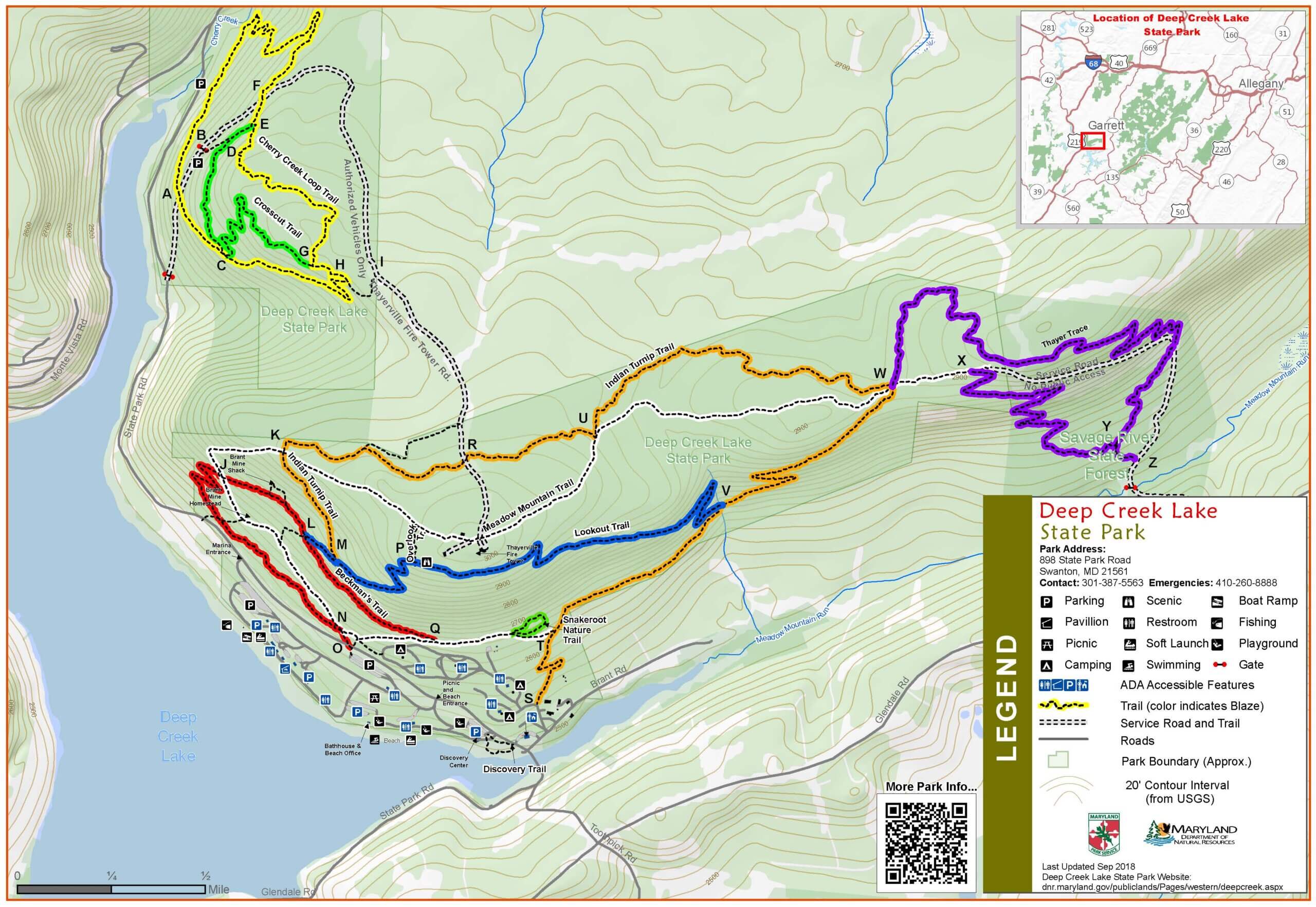 Location Bike Hike Trails Map At Deep Creek Lake State Park Scaled 