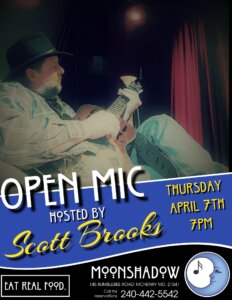 Open Mic Hosted by Scott Brooks at MoonShadow