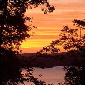Patti McLarty Sunrise over Deep Creek Lake, MD 9-23-19