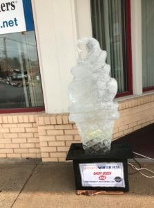 Winter Fest Ice Sculpture near Deep Creek Lake, MD